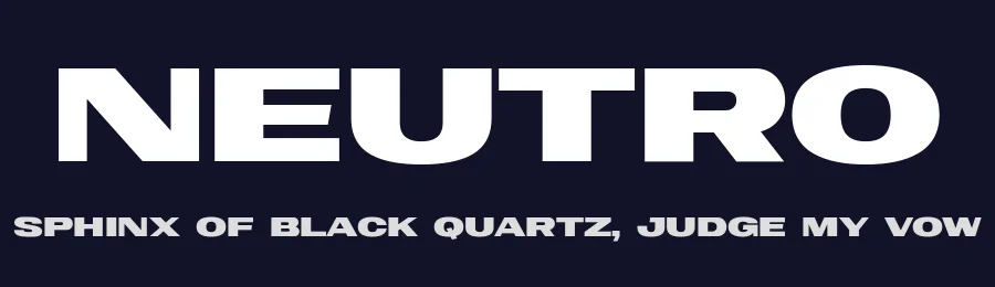 Neutro by Typologic — Sans Serif Font — thumbnail 2