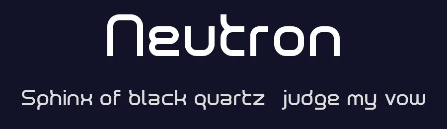 Neutron by dustBUST — Display Font — thumbnail 2