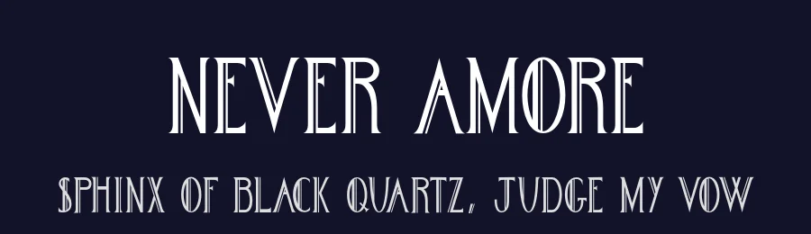 Never Amore by Emily Wyatt — Decorative Font — thumbnail 2