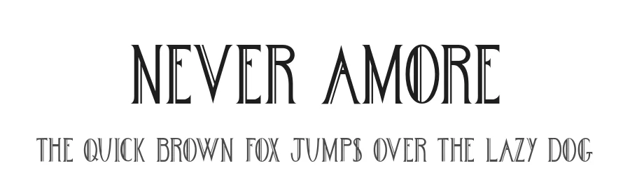 Never Amore by Emily Wyatt — Decorative Font