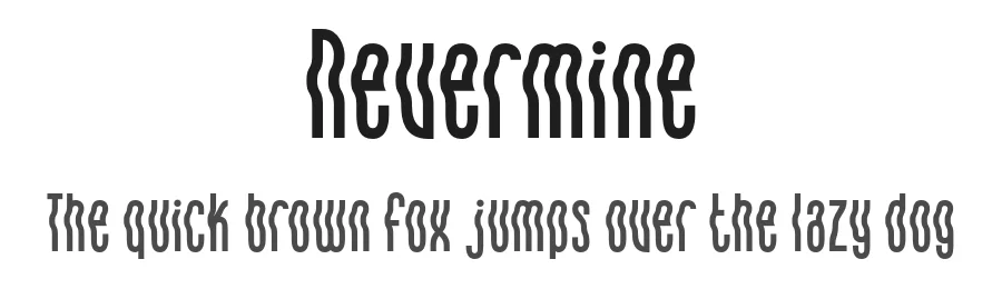 Nevermine by Ikiiko Type — Decorative Font
