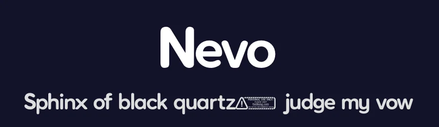Nevo by Kong Font — Sans Serif Font — thumbnail 2