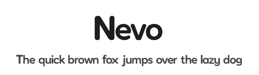Nevo by Kong Font — Sans Serif Font