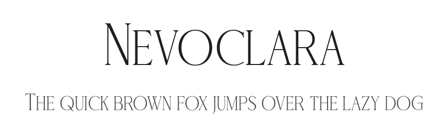 Nevoclara by mlkwsn β Decorative Font