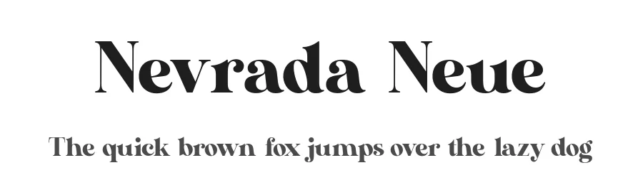 Nevrada Neue by Aluyeah Studio — Serif Font