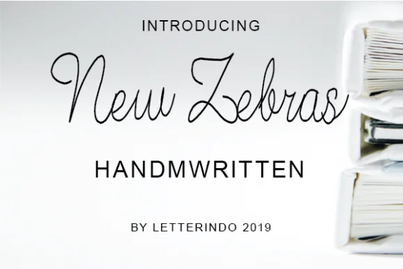 New Zebras Font by johndesign540 — Script Handwritten Font