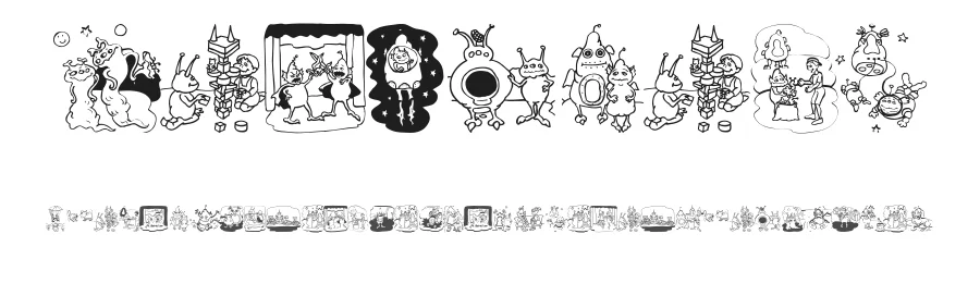 New Aliens by Manfred Klein — Dingbats Font