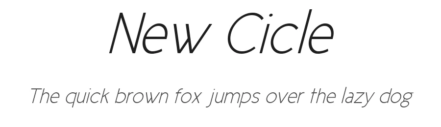 New Cicle by TPK β Sans Serif Font