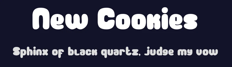 New Cookies by Kong Font — Decorative Font — thumbnail 2