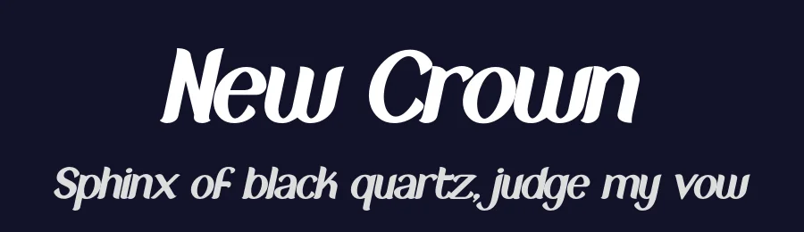New Crown by Omotu Studio — Sans Serif Font — thumbnail 2