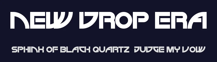 New Drop Era by Michael Muranaka — Display Font — thumbnail 2