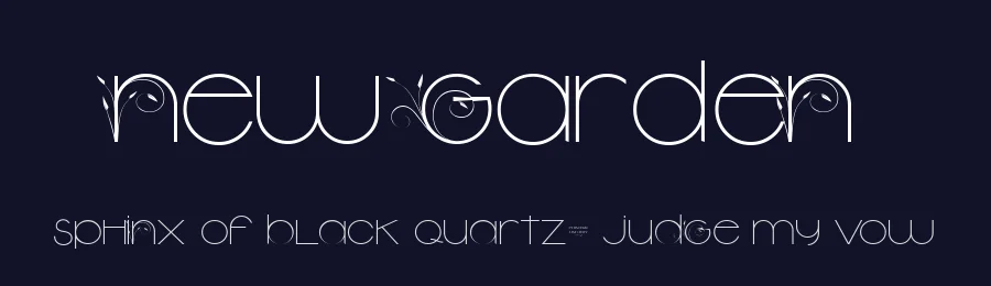 New Garden by Billy Argel Fonts ® — Sans Serif Font — thumbnail 2