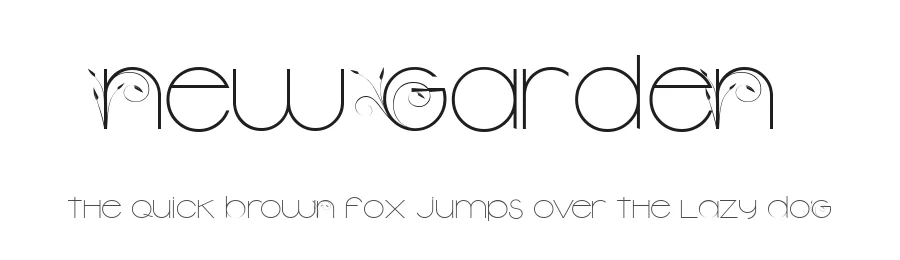 New Garden by Billy Argel Fonts ® — Sans Serif Font