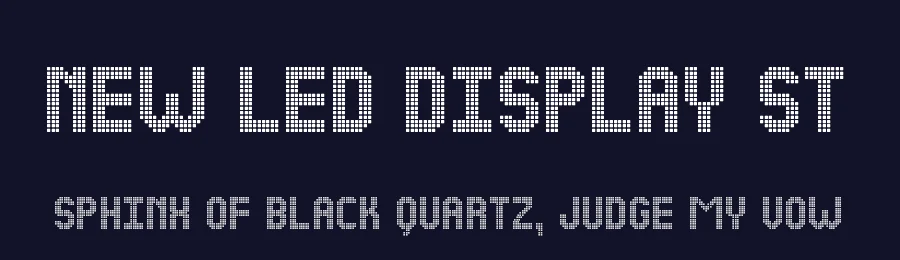 New Led Display St by Southype — Display Font — thumbnail 2
