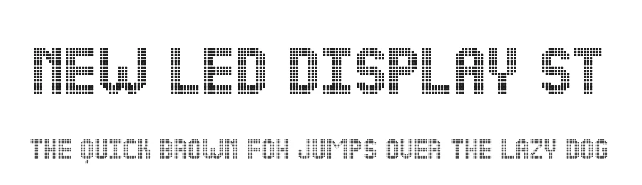 New Led Display St by Southype — Display Font