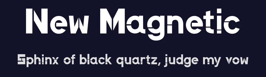 New Magnetic by Wojtek Zolty — Decorative Font — thumbnail 2