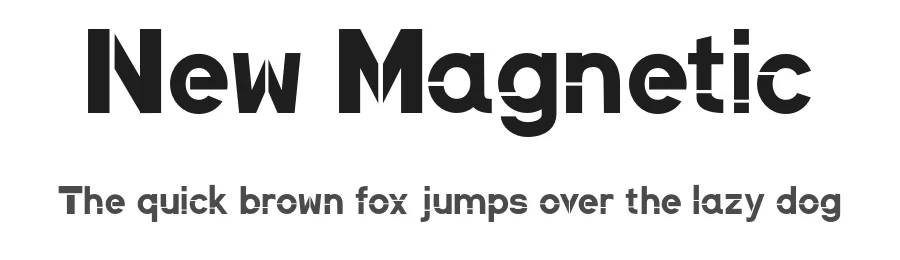 New Magnetic by Wojtek Zolty — Decorative Font