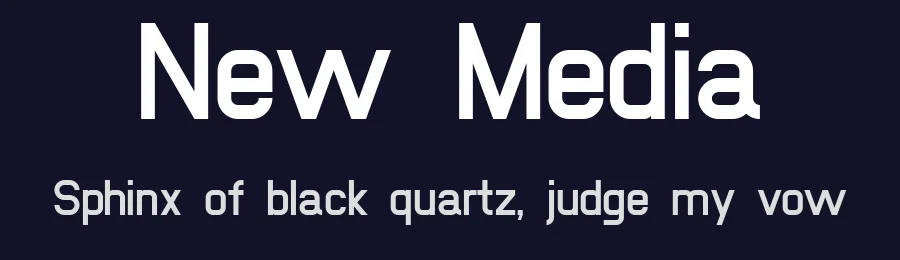New Media by Denis Potschien — Sans Serif Font — thumbnail 2