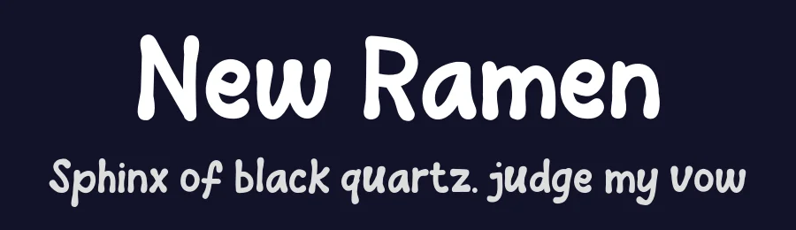 New Ramen by Khurasan — Decorative Font — thumbnail 2