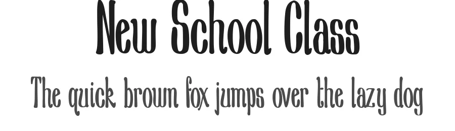 New School Class