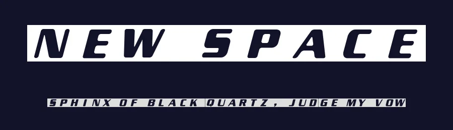 New Space by Woodcutter — Display Font — thumbnail 2
