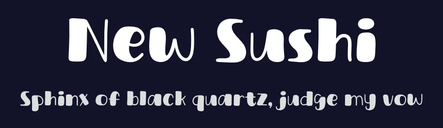 New Sushi by Khurasan — Decorative Font — thumbnail 2