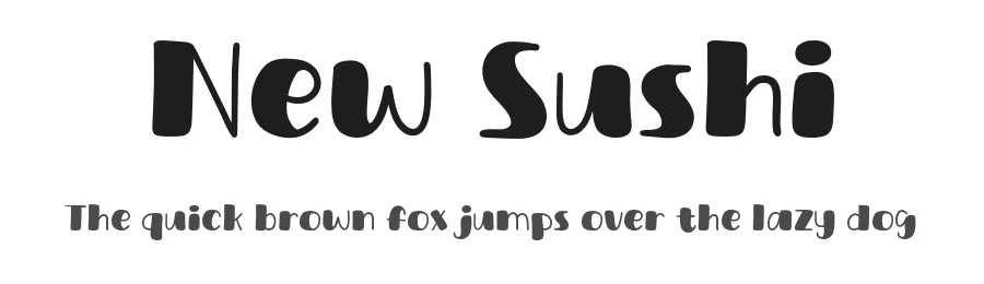 New Sushi by Khurasan — Decorative Font
