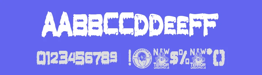New Terror by Woodcutter — Decorative Font — thumbnail 3