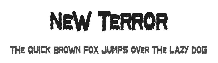 New Terror by Woodcutter — Decorative Font
