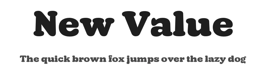 New Value