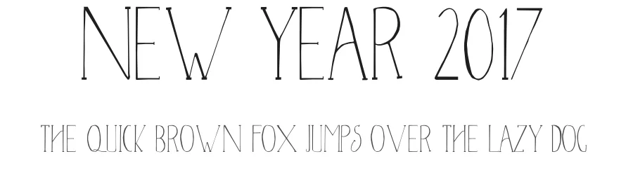 New Year 2017 by creativetacos β Decorative Font