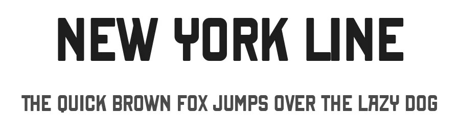 New York Line by Kustomtype — Decorative Font