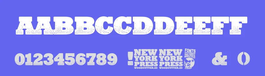 New York Press by Woodcutter — Decorative Font — thumbnail 3