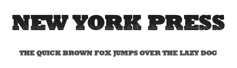 New York Press by Woodcutter — Decorative Font