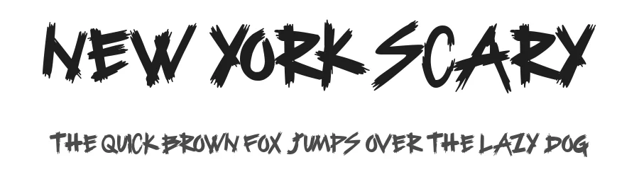 New York Scary by Woodcutter β Decorative Font
