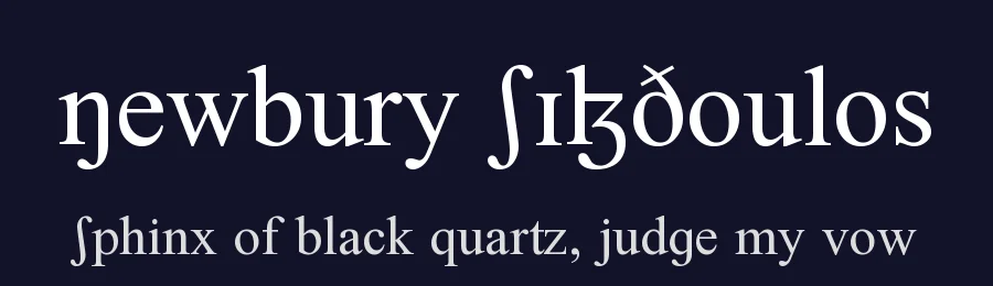 Newbury SILDoulos — Dingbats Font — thumbnail 2