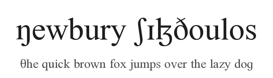 Newbury SILDoulos — Dingbats Font