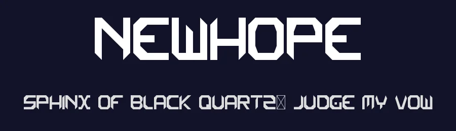 NewHope by Umut Yildirim — Display Font — thumbnail 2