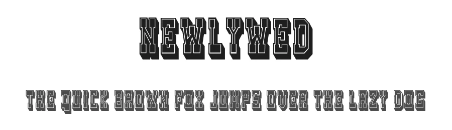 Newlywed by Vladimir Nikolic — Decorative Font