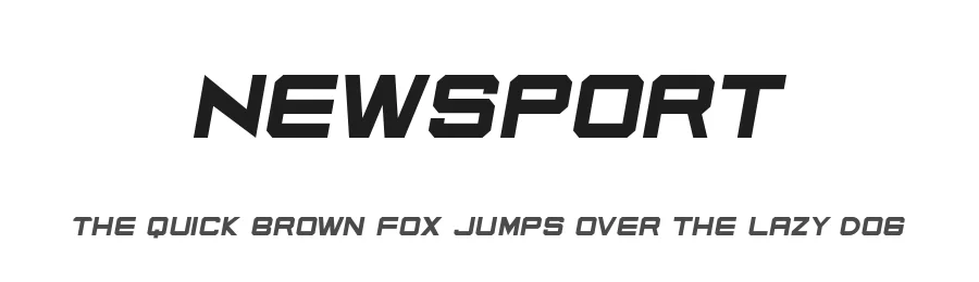 Newsport by RaisProject — Display Font