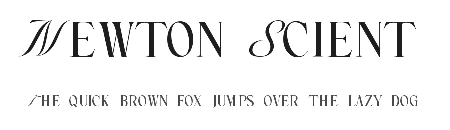 Newton Scient by Graphicxell — Decorative Font