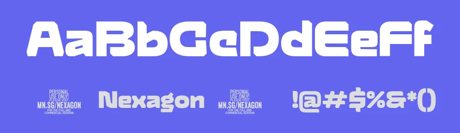 Nexagon by Måns Grebäck — Display Font — thumbnail 3