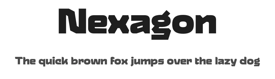 Nexagon by MΓ₯ns GrebΓ€ck β Display Font