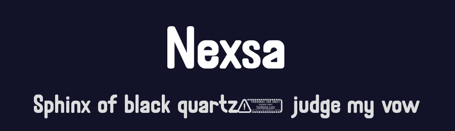 Nexsa by Kong Font — Display Font — thumbnail 2