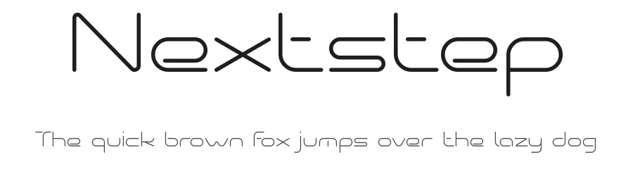 Nextstep by Pinisiart — Display Font