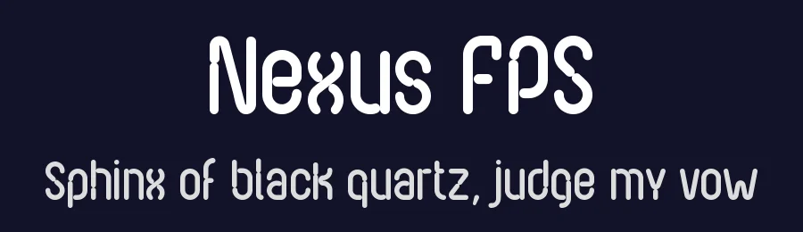 Nexus FPS by Felipe Pajau — Display Font — thumbnail 2