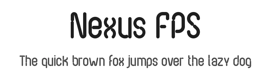 Nexus FPS by Felipe Pajau β Display Font