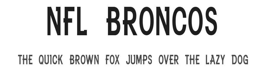 NFL Broncos by WA Designs — Sans Serif Font