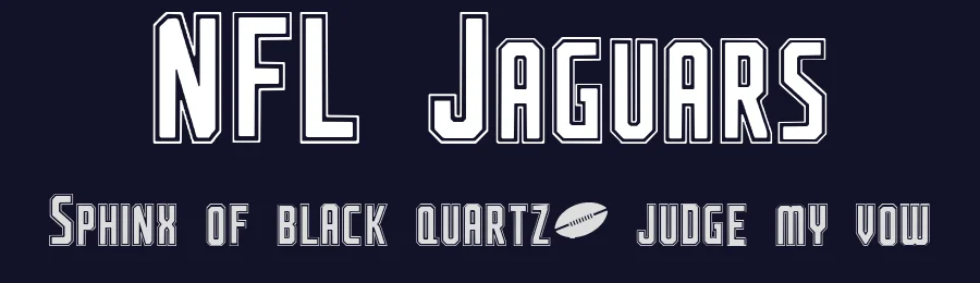 NFL Jaguars by SpideRaYsfoNtS — Decorative Font — thumbnail 2