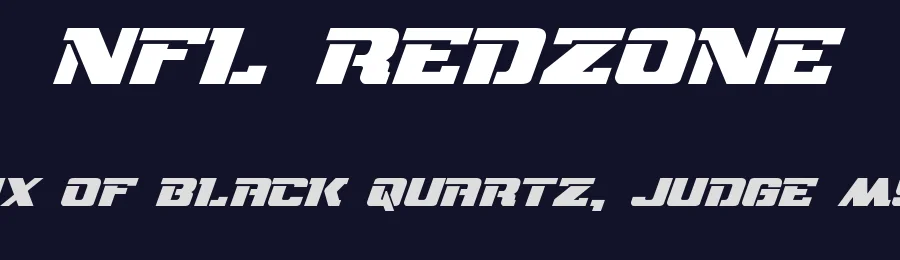 NFL RedZone by Jayde Garrow — Display Font — thumbnail 2